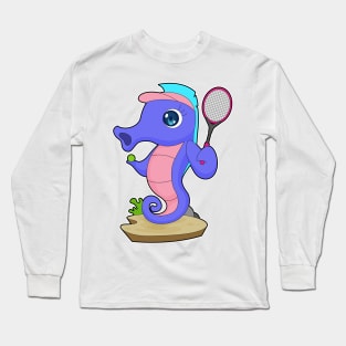 Seahorse Tennis Tennis racket Sports Long Sleeve T-Shirt